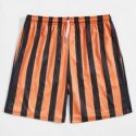 Guys Striped Drawstring Shorts