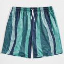 Guys Striped Drawstring Shorts