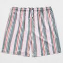 Guys Striped Drawstring Shorts