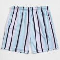 Guys Striped Drawstring Shorts