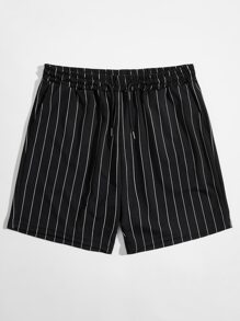 Guys Striped Drawstring Shorts 7''