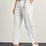 Guys Striped Tapered Pants With Keychain