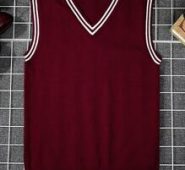 Guys Striped Trim Cricket Sweater Vest