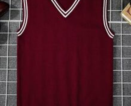 Guys Striped Trim Cricket Sweater Vest