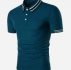 Guys Striped Trim Polo Shirt