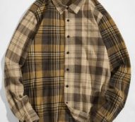 Guys Tartan Button Front Shirt