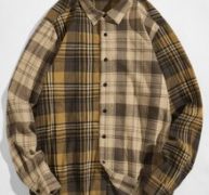 Guys Tartan Button Front Shirt
