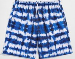Guys Tie Dye Drawstring Shorts