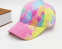 Guys Tie Dye Print Baseball Cap
