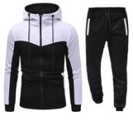 Guys Two Tone Zip Up Hoodie With Joggers