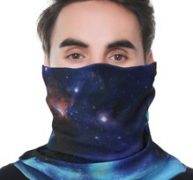Guys Universe Pattern Sun Protection For The Face