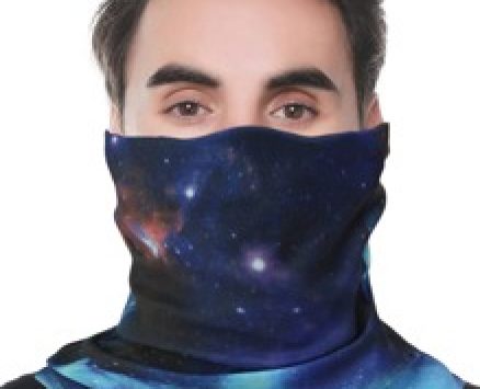 Guys Universe Pattern Sun Protection For The Face