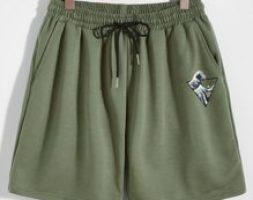 Guys Wave Print Shorts