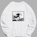 Guys Wave Print Sweatshirt