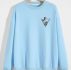 Guys Wave Print Sweatshirt