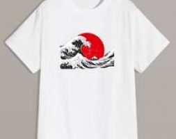 Guys Wave Print Tee