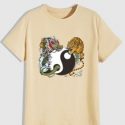 Guys Yin & Yang Print Tee