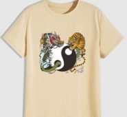Guys Yin & Yang Print Tee