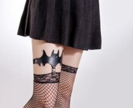Halloween Bat Design Leg Garter Belt