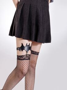 Halloween Bat Design Leg Garter Belt