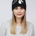 Halloween Bat & Ghost Print Knitted Hat