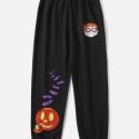 Halloween Cartoon Graphic Sweatpants