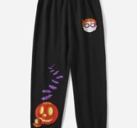 Halloween Cartoon Graphic Sweatpants