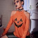 Halloween Cold Shoulder Tee