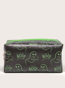 Halloween Ghost Square Makeup Bag