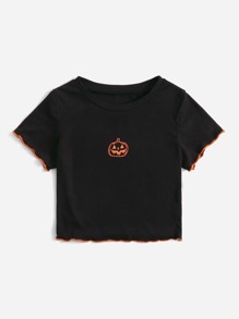 Halloween Graphic Ringer Tee