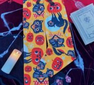 Halloween Print Knotted Front Sleep Pants