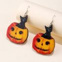 Halloween Pumpkin Decor Drop Earrings