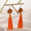 Halloween Pumpkin Drop Earrings