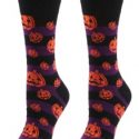 Halloween Pumpkin Graphic Crew Socks