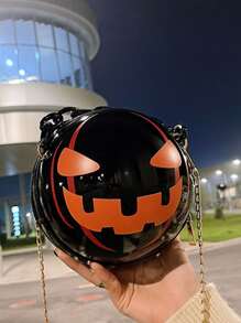 Halloween Pumpkin Graphic Satchel Bag