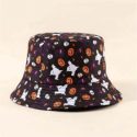 Halloween Pumpkin Print Bucket Hat