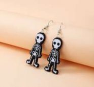 Halloween Skeleton Drop Earrings