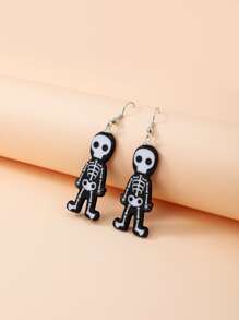 Halloween Skeleton Drop Earrings