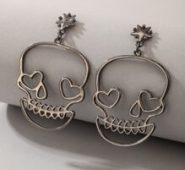 Halloween Skull Decor Drop Earrings