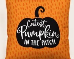 Halloween Slogan Graphic Cushion Cover Without Filler