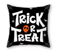 Halloween Slogan Graphic Cushion Cover Without Filler