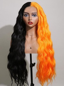 Halloween Two Tone Long Curly Wig