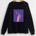 Hand & Moon Graphic Sweatshirt