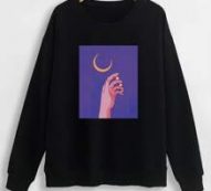 Hand & Moon Graphic Sweatshirt