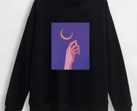 Hand & Moon Graphic Sweatshirt