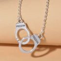 Handcuffs Charm Necklace