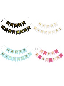 Happy Birthday Pull Flag Banner Set 13pcs