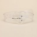 Heart Buckle Decor Transparent Belt