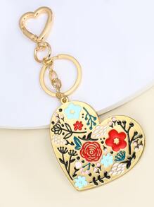 Heart Charm Keychain