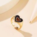 Heart Decor Cuff Ring